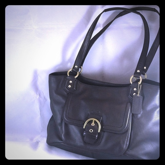 Coach Handbags - Coach Campbell Mohogany colored Leather Satchel
